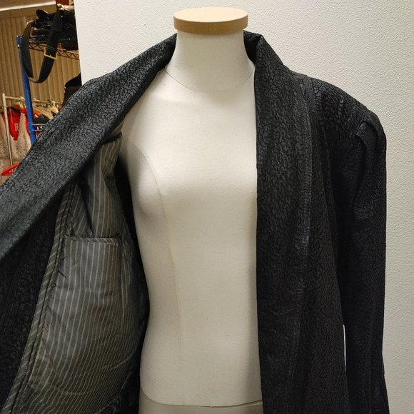 GENUINE LEATHER/FUR WOMANS COAT SIZE M BY PELLE STUDIO FEATURING THINSULATE - Picture 13 of 14